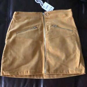 Gold Corduroy Girls Skirt Size 10/12